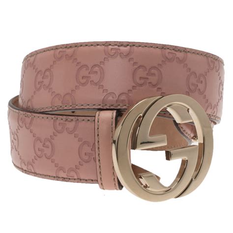 pink Gucci belt women